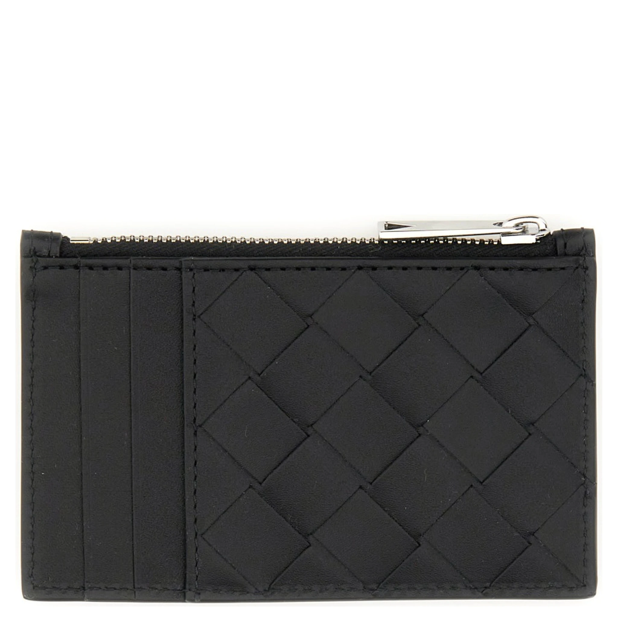 WOVEN CARD HOLDER WITH ZIPPER