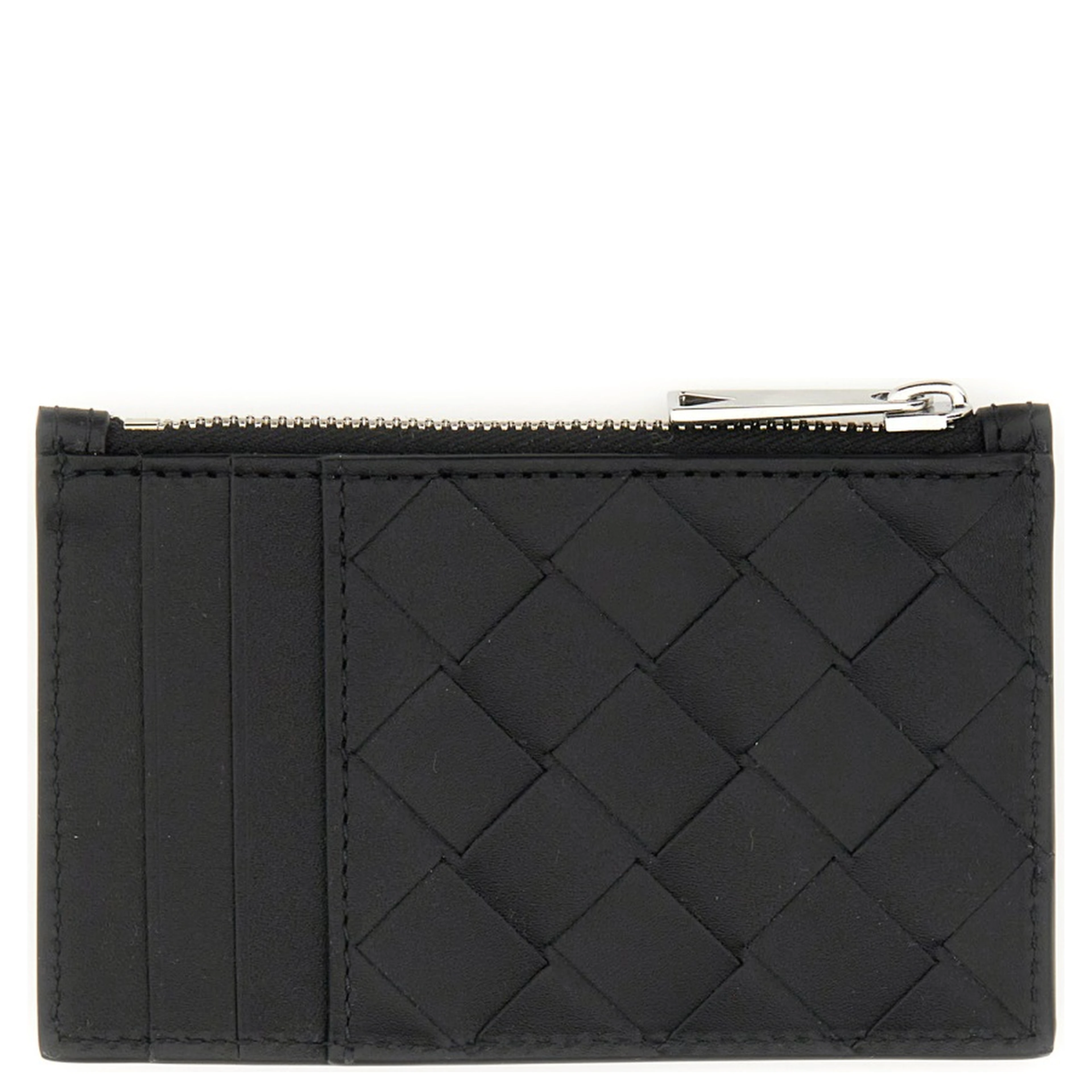 WOVEN CARD HOLDER WITH ZIPPER