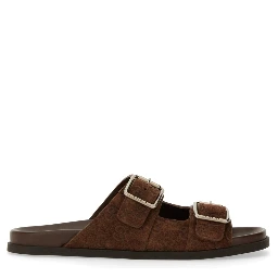 LEATHER SLIDER SANDAL