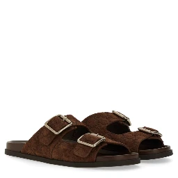 LEATHER SLIDER SANDAL