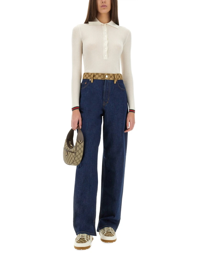 CASHMERE AND SILK POLO SHIRT