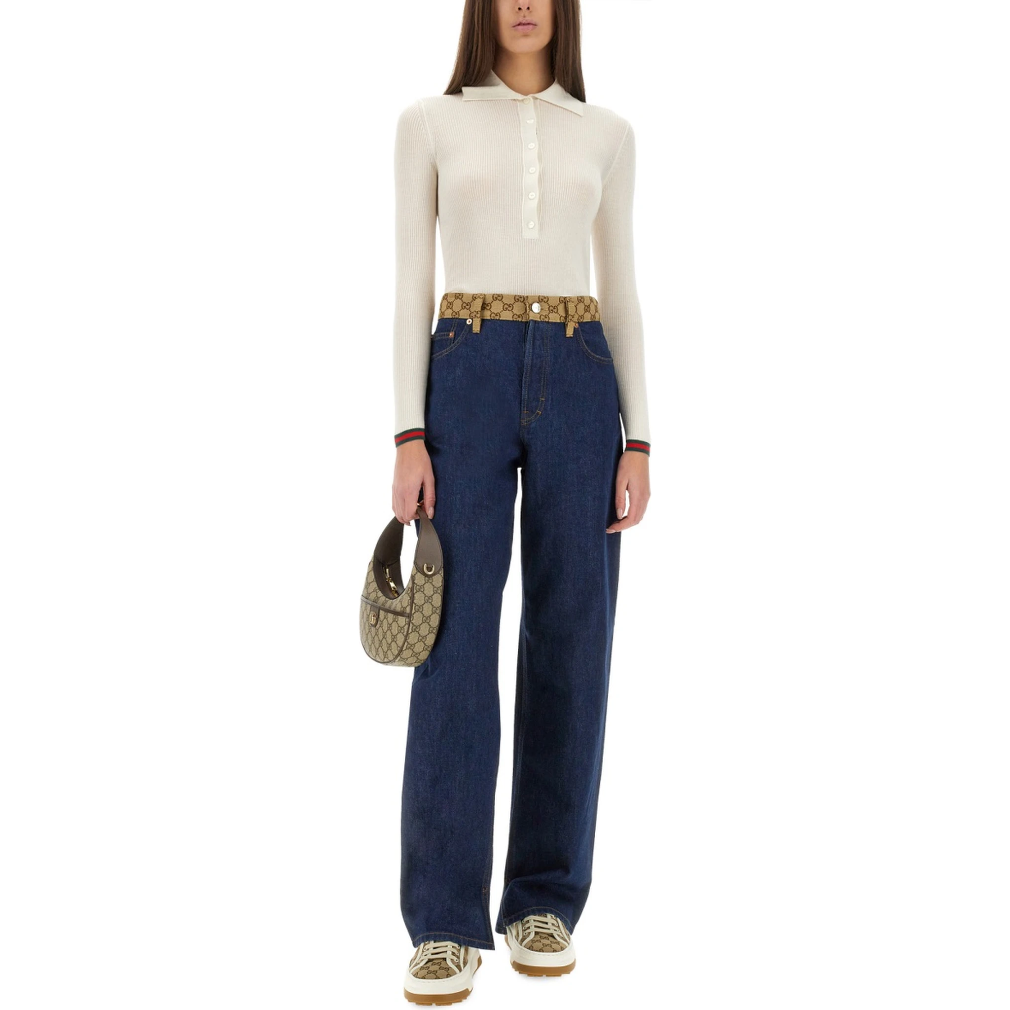 CASHMERE AND SILK POLO SHIRT