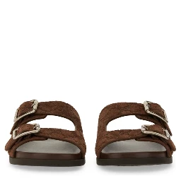 LEATHER SLIDER SANDAL