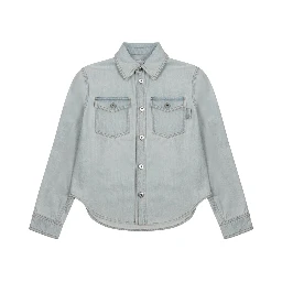 "EXTRA BLEACH" DENIM SHIRT