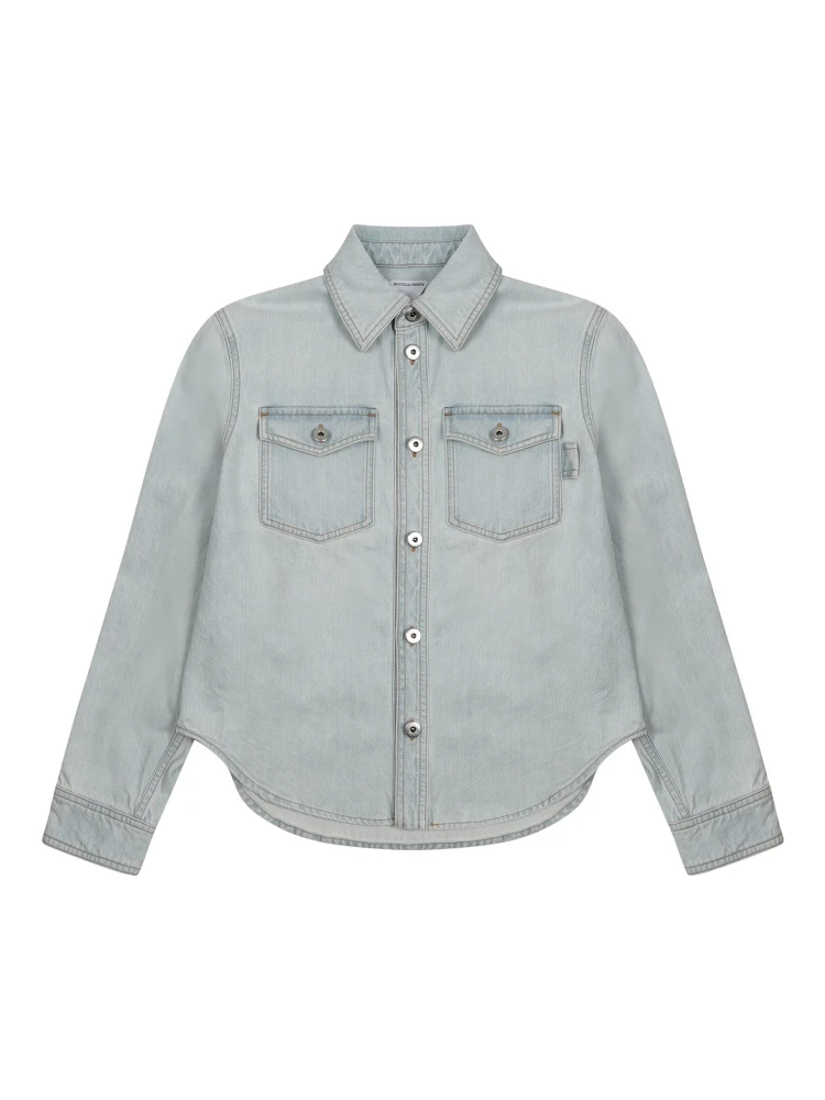 "EXTRA BLEACH" DENIM SHIRT