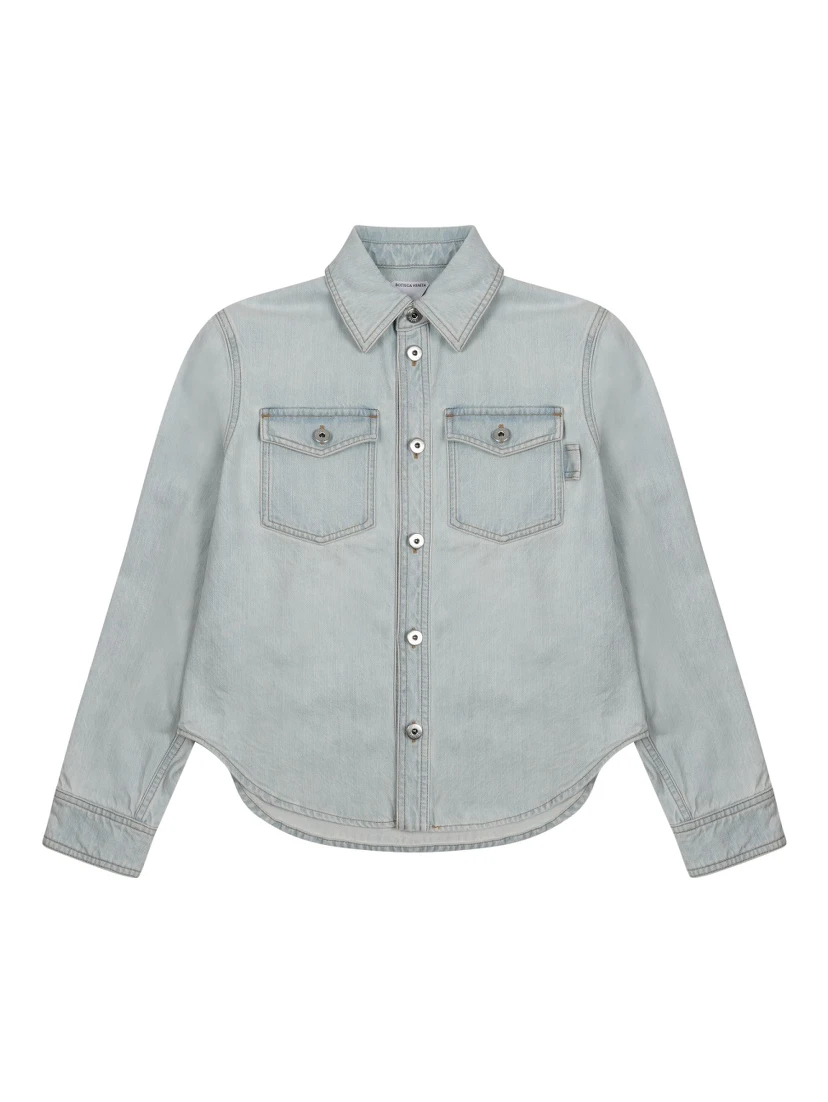 "EXTRA BLEACH" DENIM SHIRT