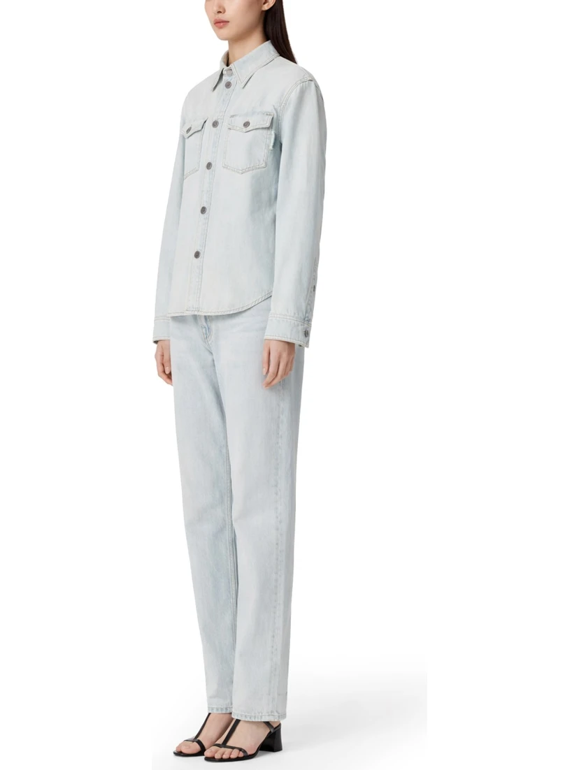 "EXTRA BLEACH" DENIM SHIRT