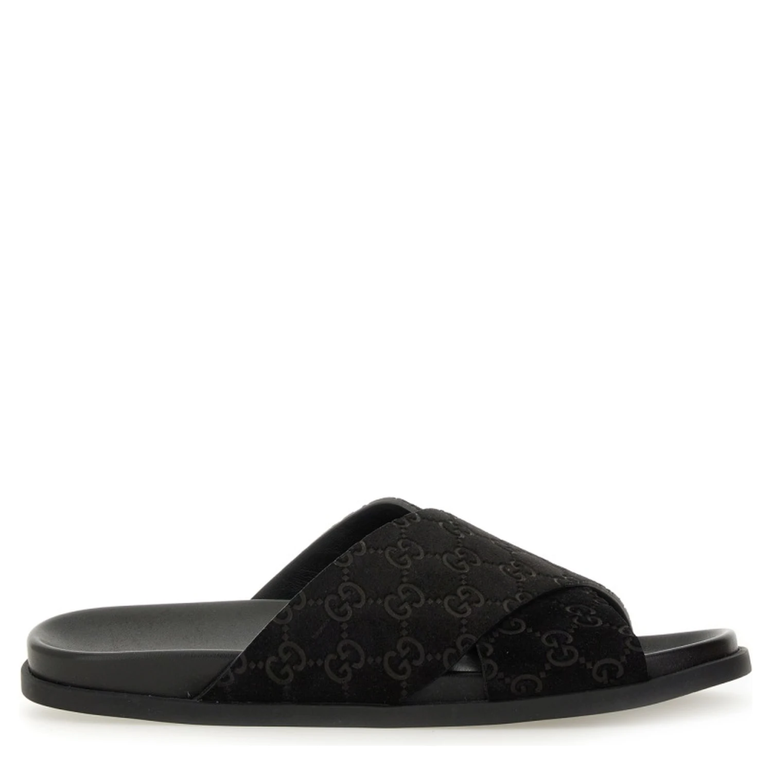 SANDAL SLIDER WITH GG PATTERN