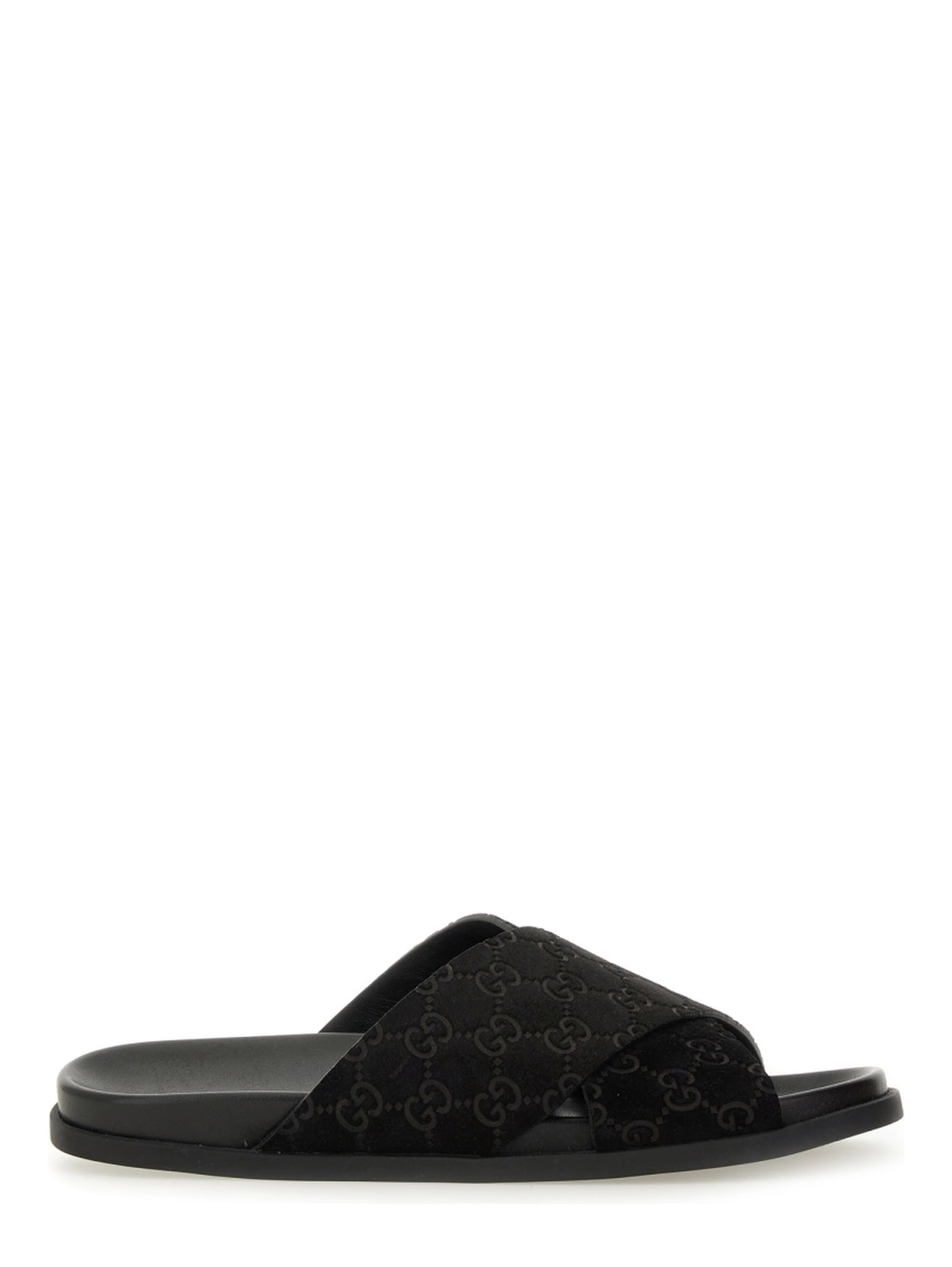 SANDAL SLIDER WITH GG PATTERN