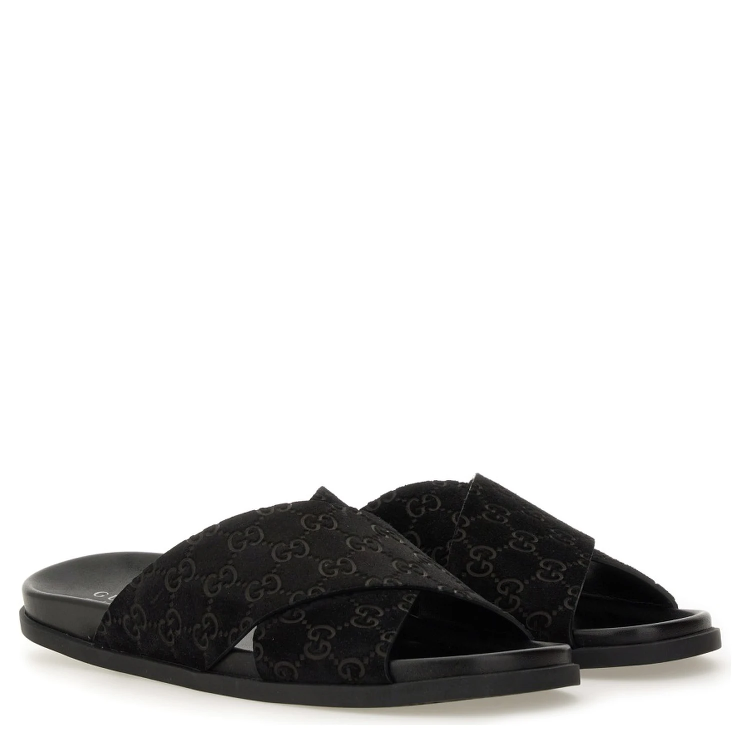 SANDAL SLIDER WITH GG PATTERN