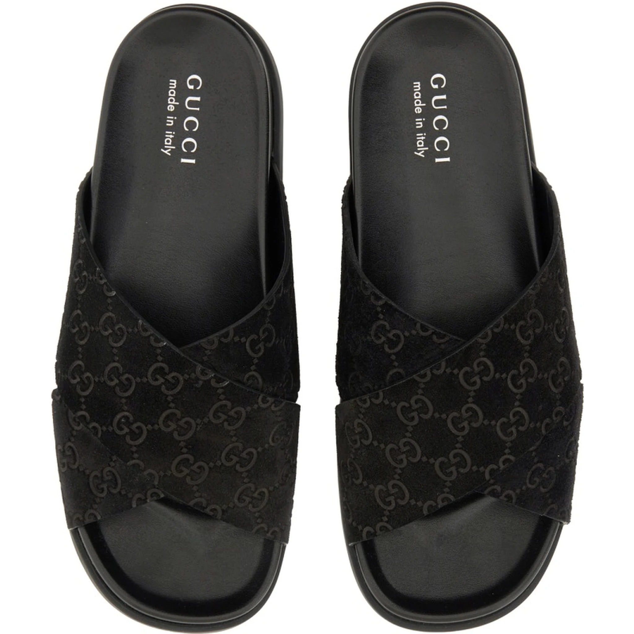SANDAL SLIDER WITH GG PATTERN