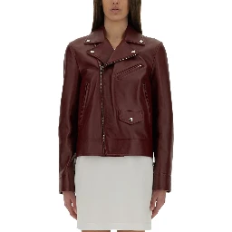 LEATHER BIKER JACKET