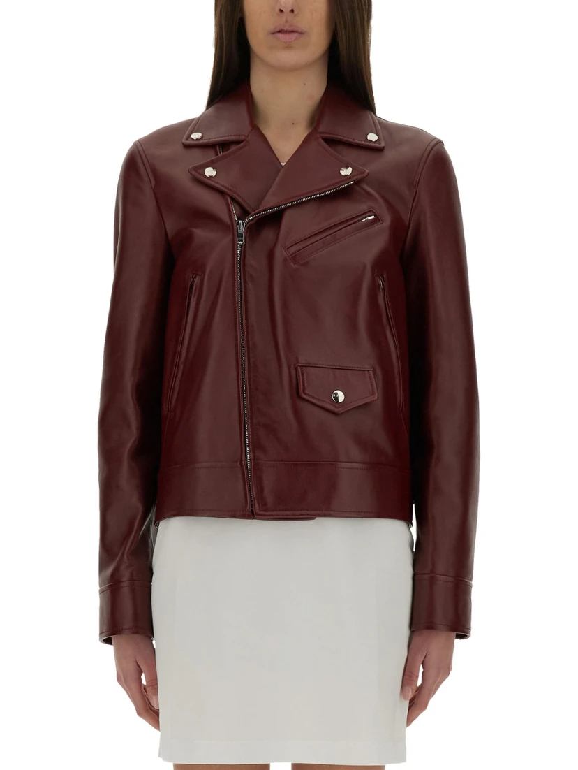 LEATHER BIKER JACKET
