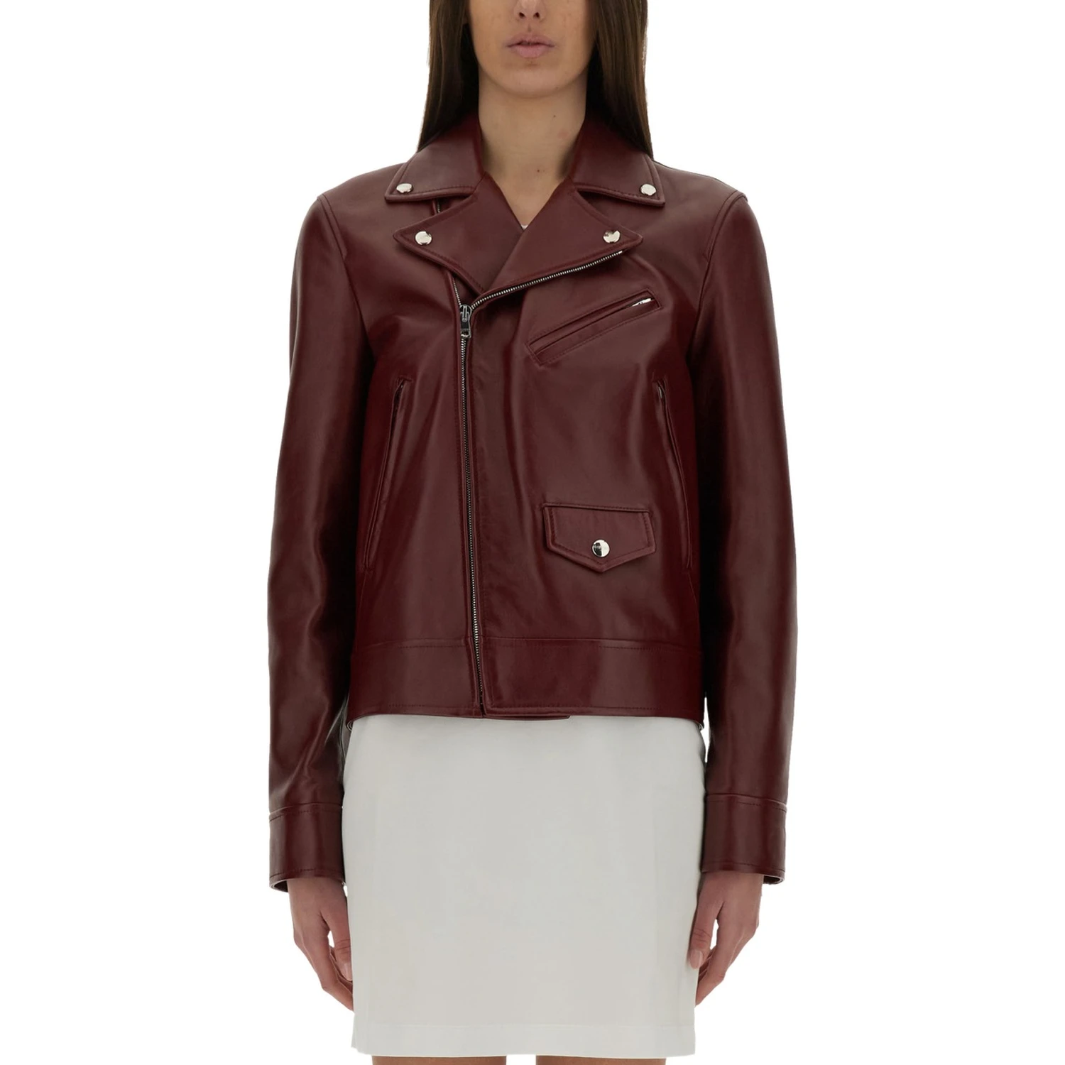 LEATHER BIKER JACKET