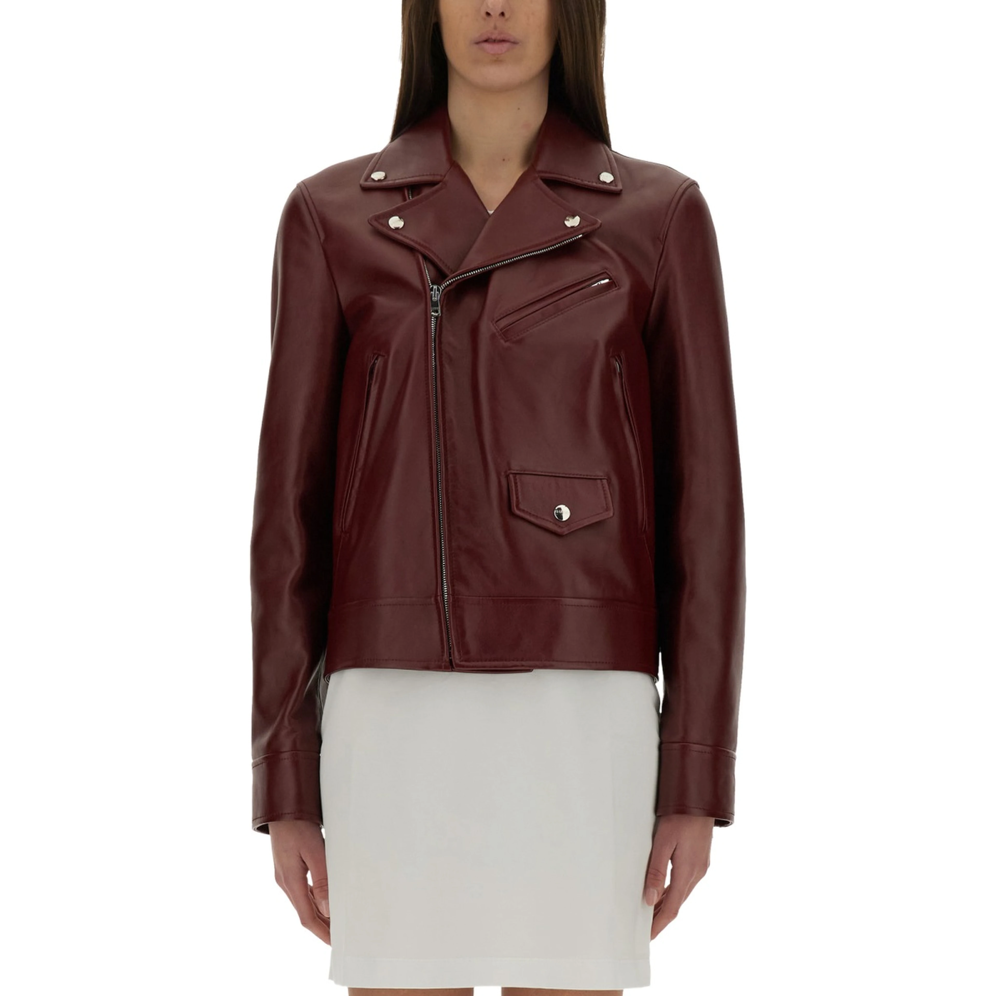 LEATHER BIKER JACKET