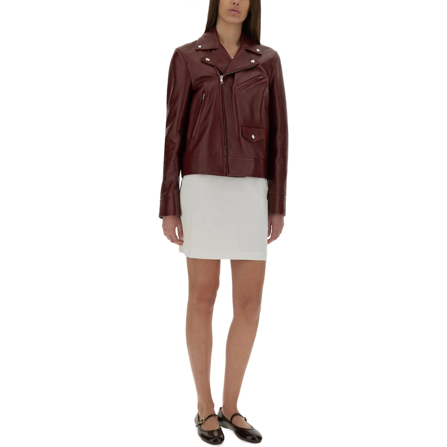 LEATHER BIKER JACKET