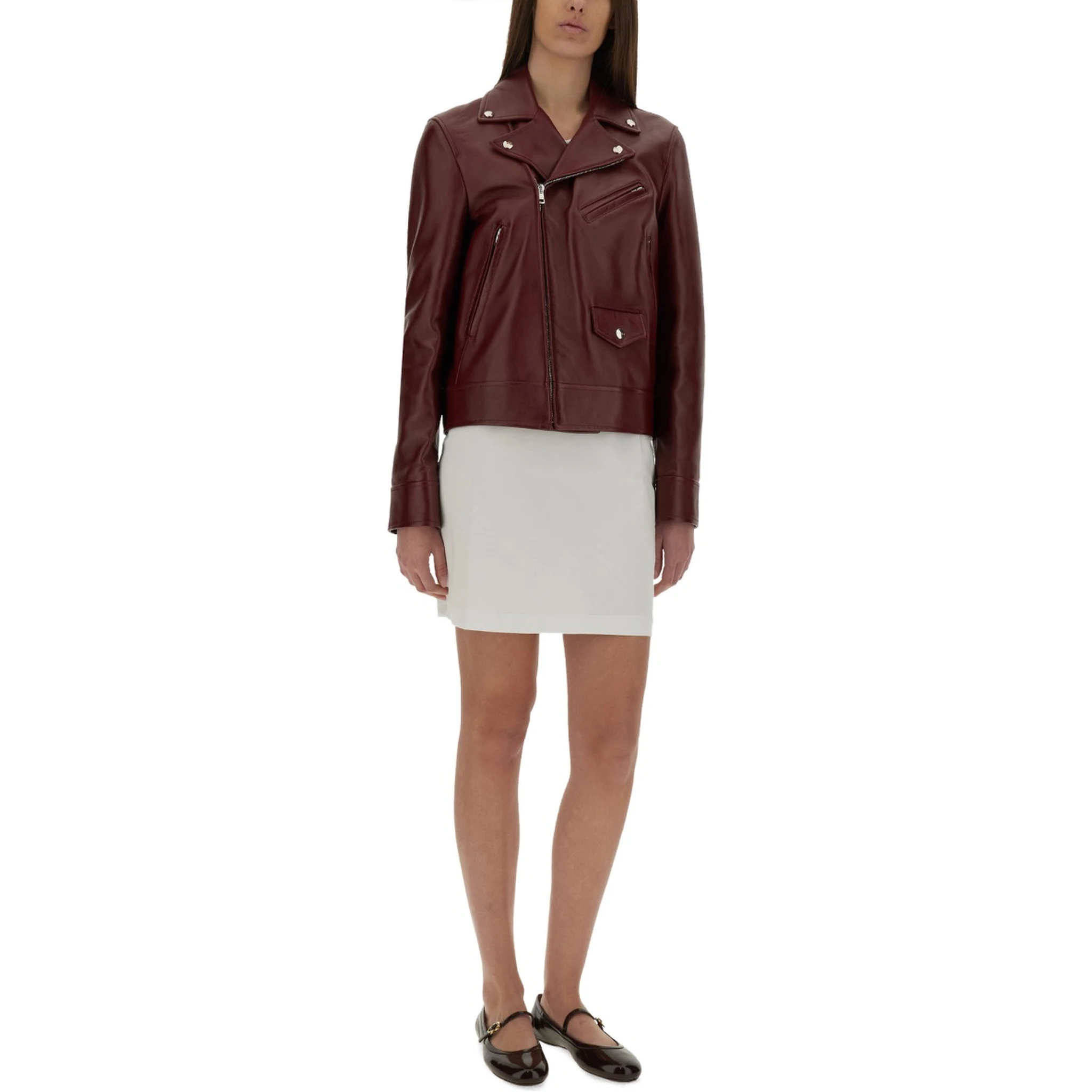 LEATHER BIKER JACKET