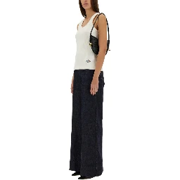 RIBBED COTTON JERSEY TOP