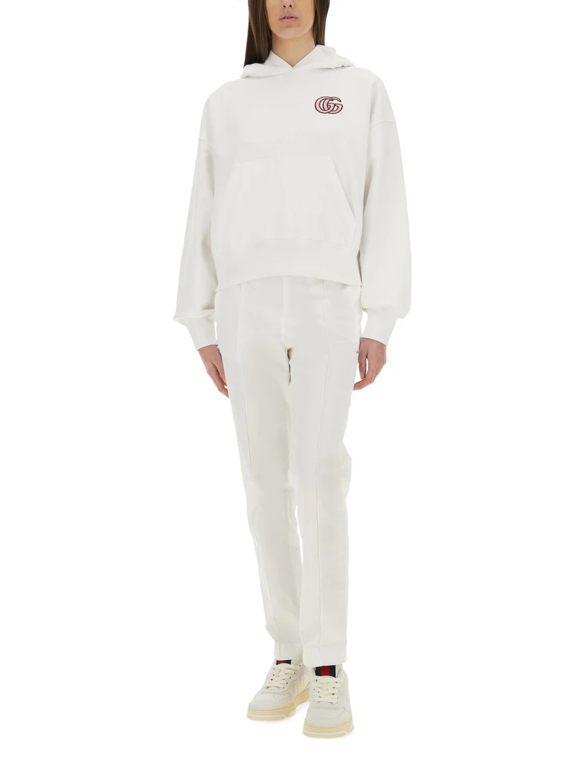 COTTON SWEATSHIRT WITH EMBROIDERY