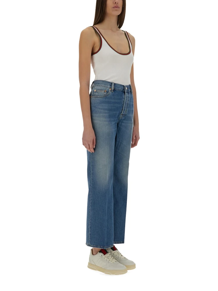 DENIM PANTS WITH LOGO LABEL alternative