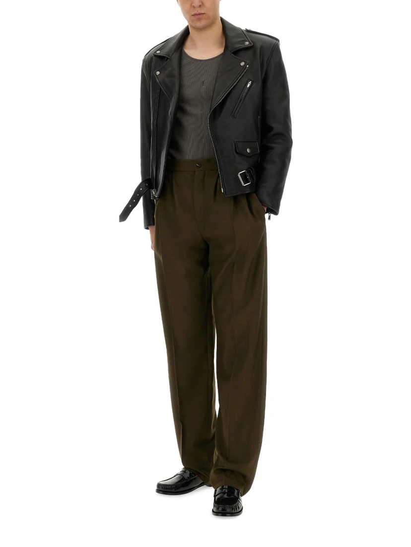 LEATHER BIKER JACKET