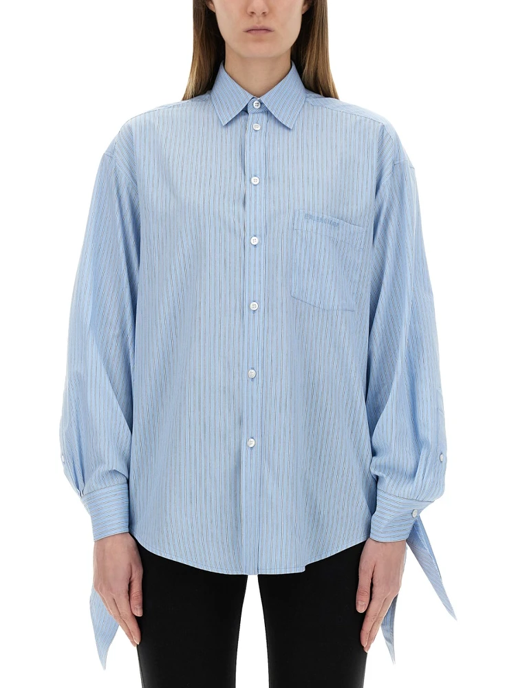 BLOUSE WITH KNOTTED CUFFS