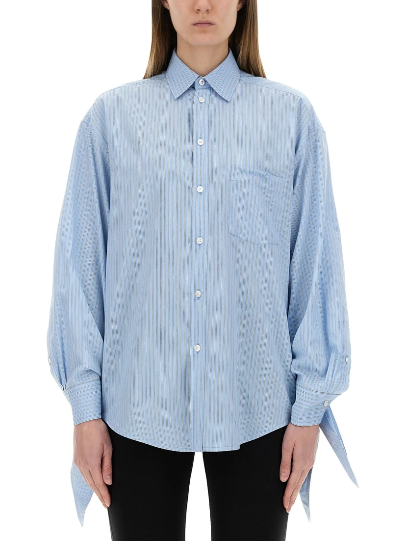 BLOUSE WITH KNOTTED CUFFS