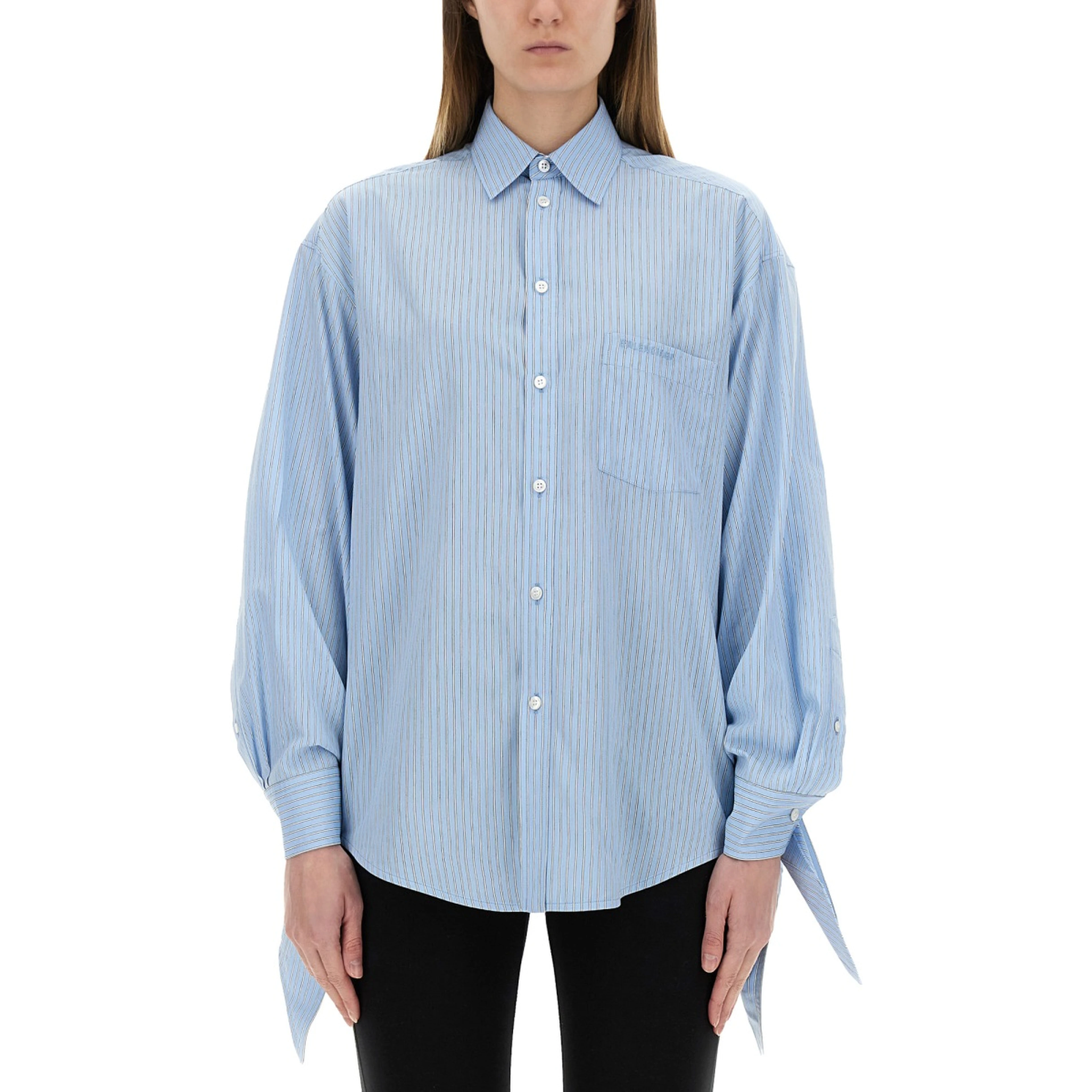 BLOUSE WITH KNOTTED CUFFS