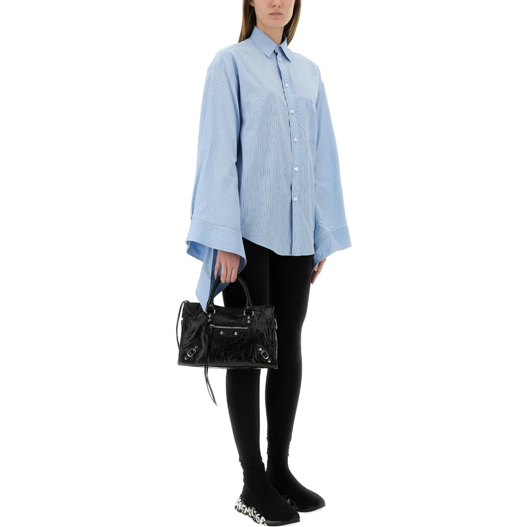 BLOUSE WITH KNOTTED CUFFS