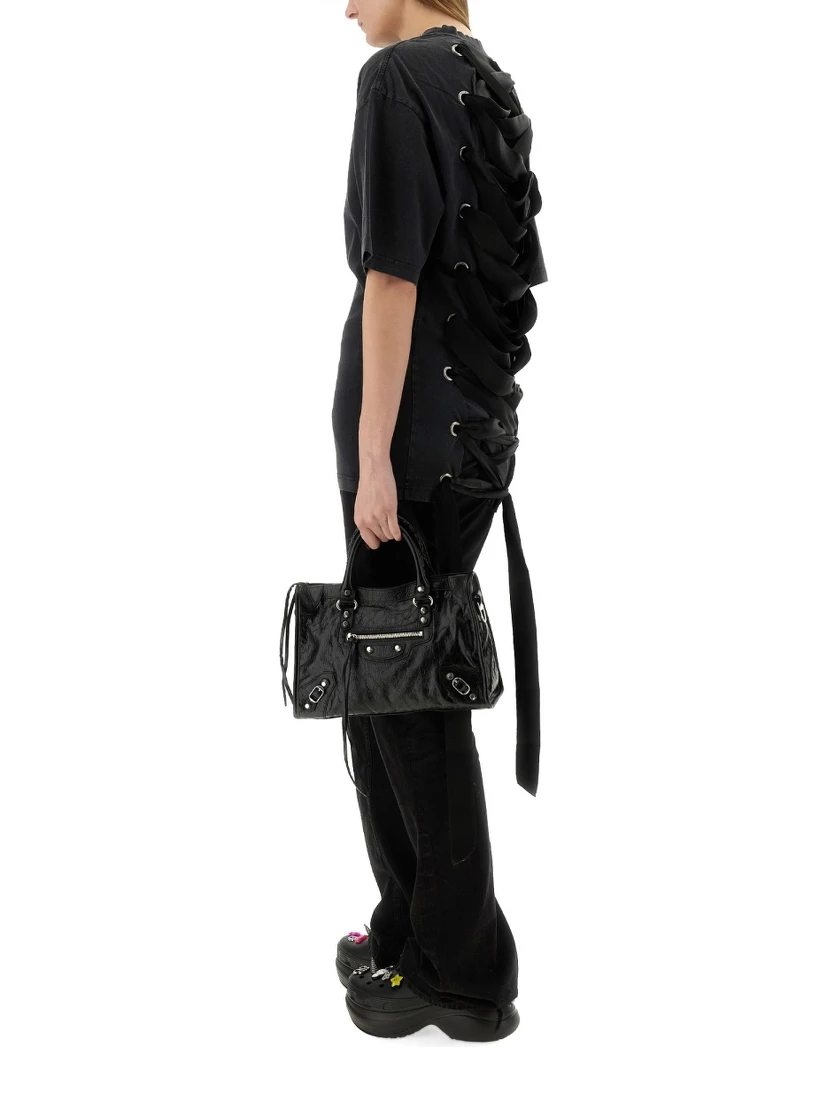 "LACE-UP" T-SHIRT