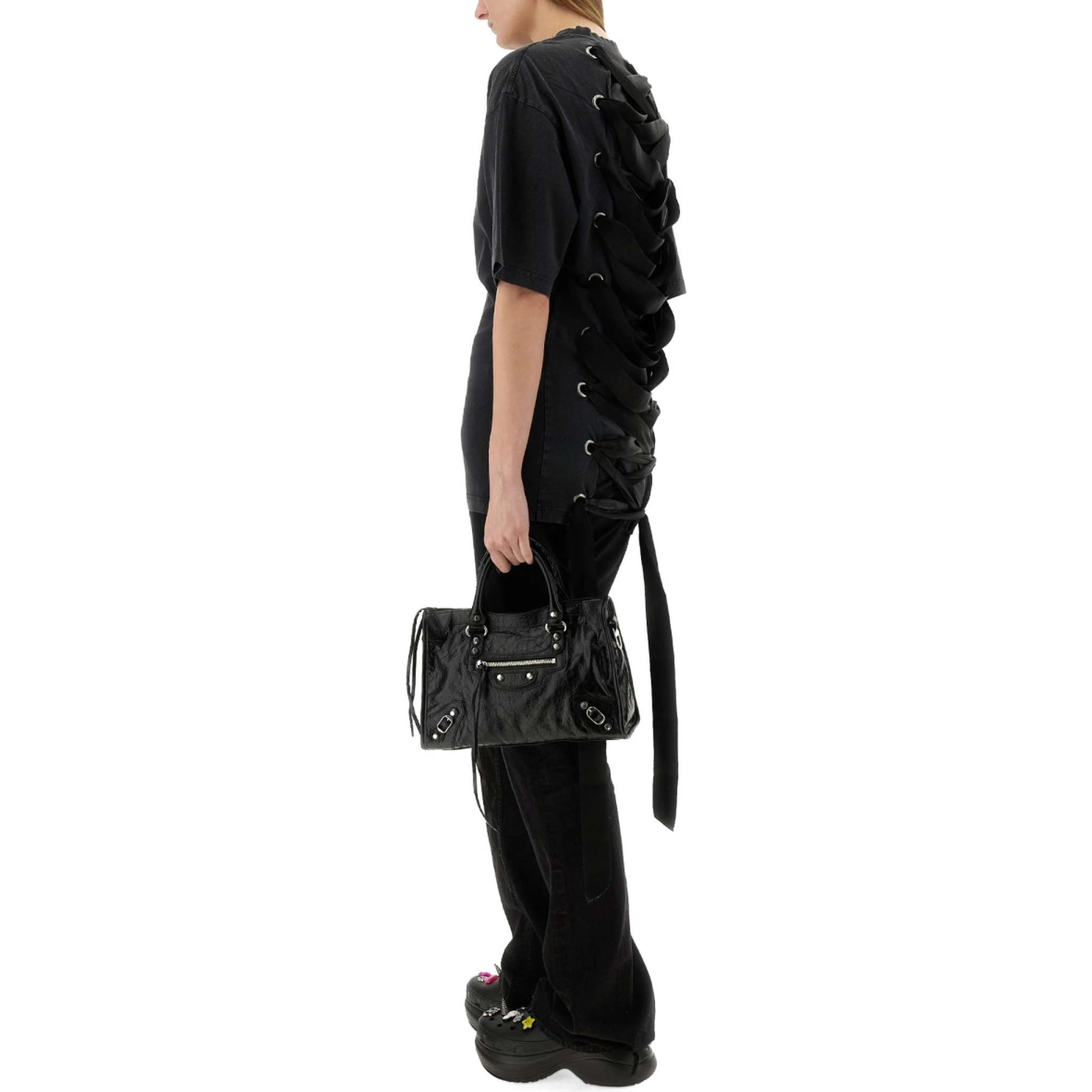 "LACE-UP" T-SHIRT