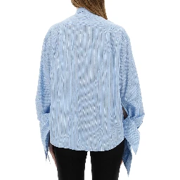 BLOUSE WITH KNOTTED CUFFS