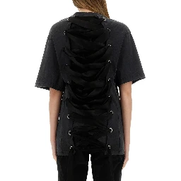 "LACE-UP" T-SHIRT