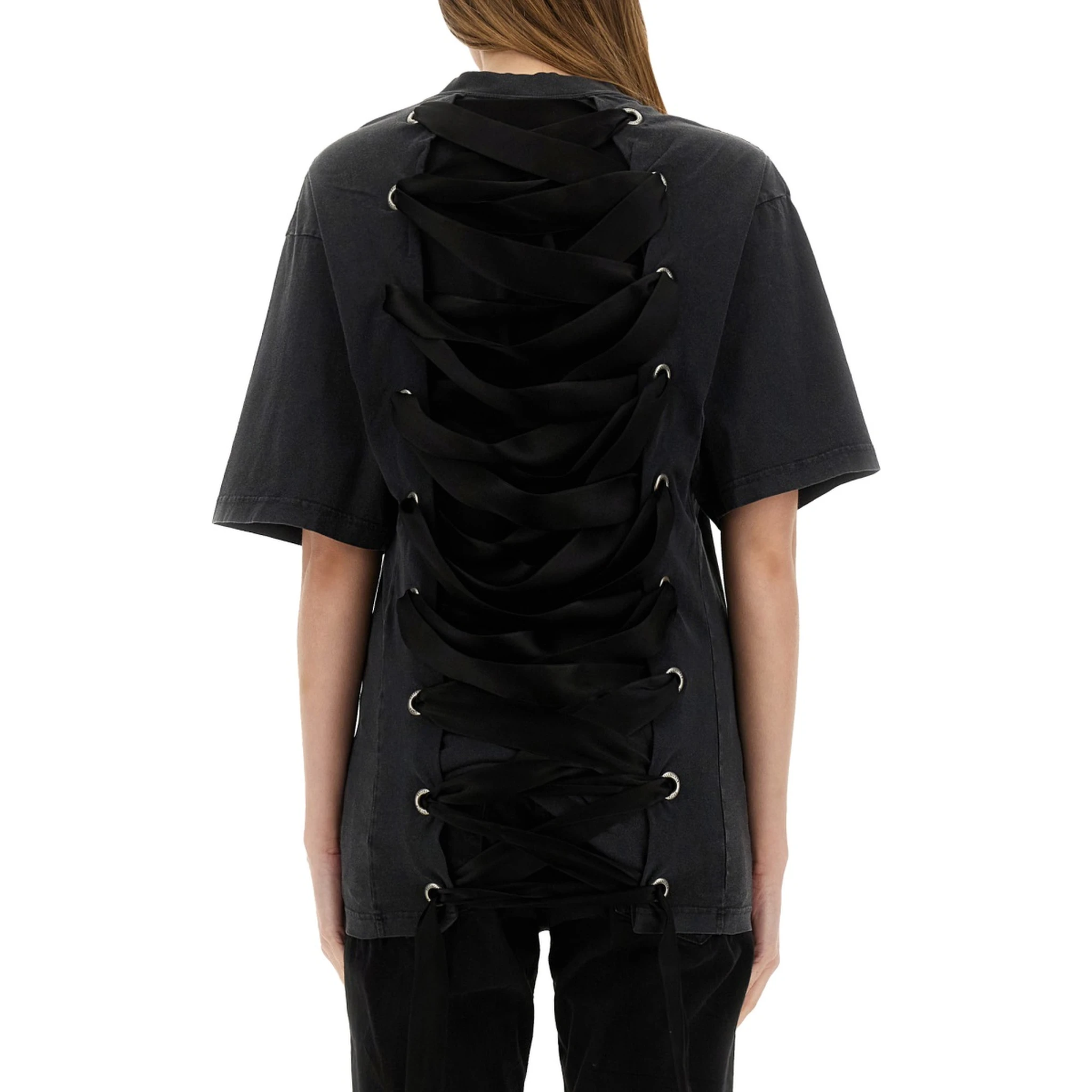 "LACE-UP" T-SHIRT