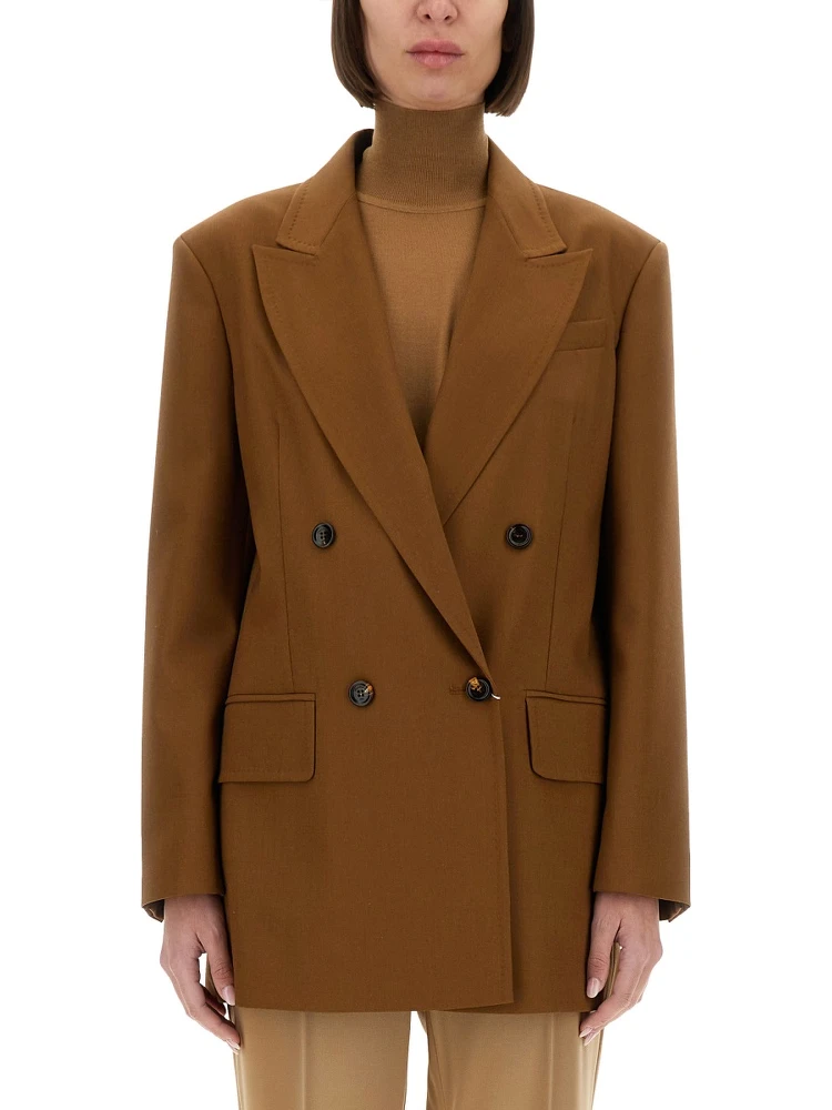 WOOL BLEND DOUBLE-BREASTED JACKET