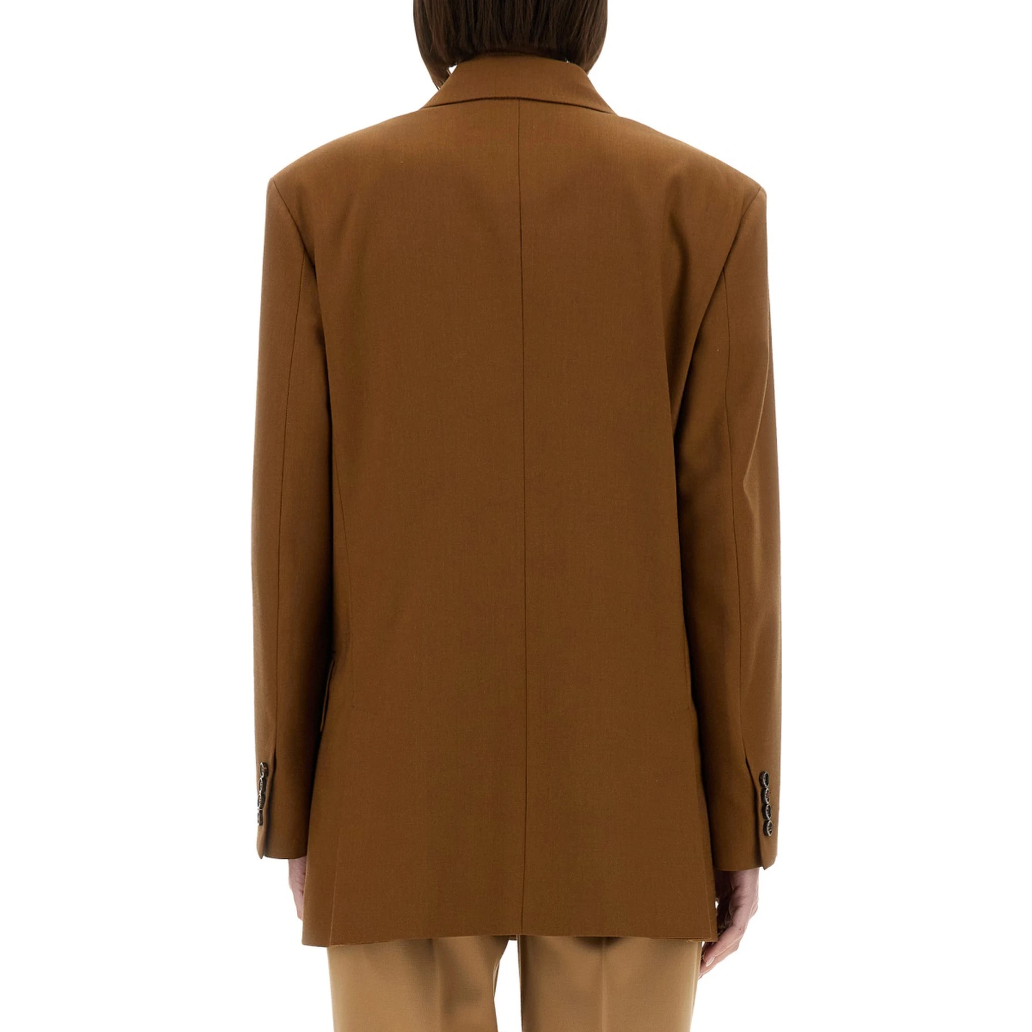WOOL BLEND DOUBLE-BREASTED JACKET