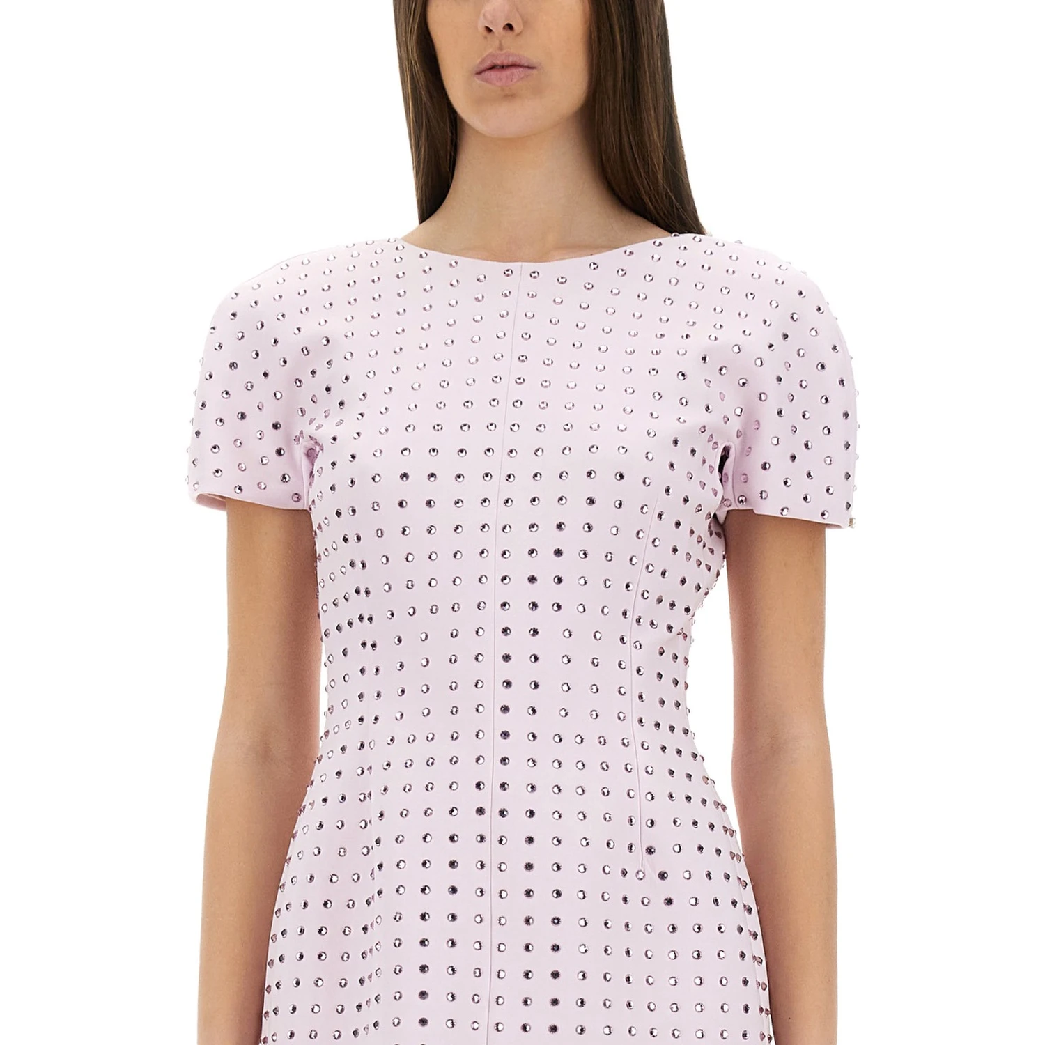 MINI DRESS WITH RHINESTONES