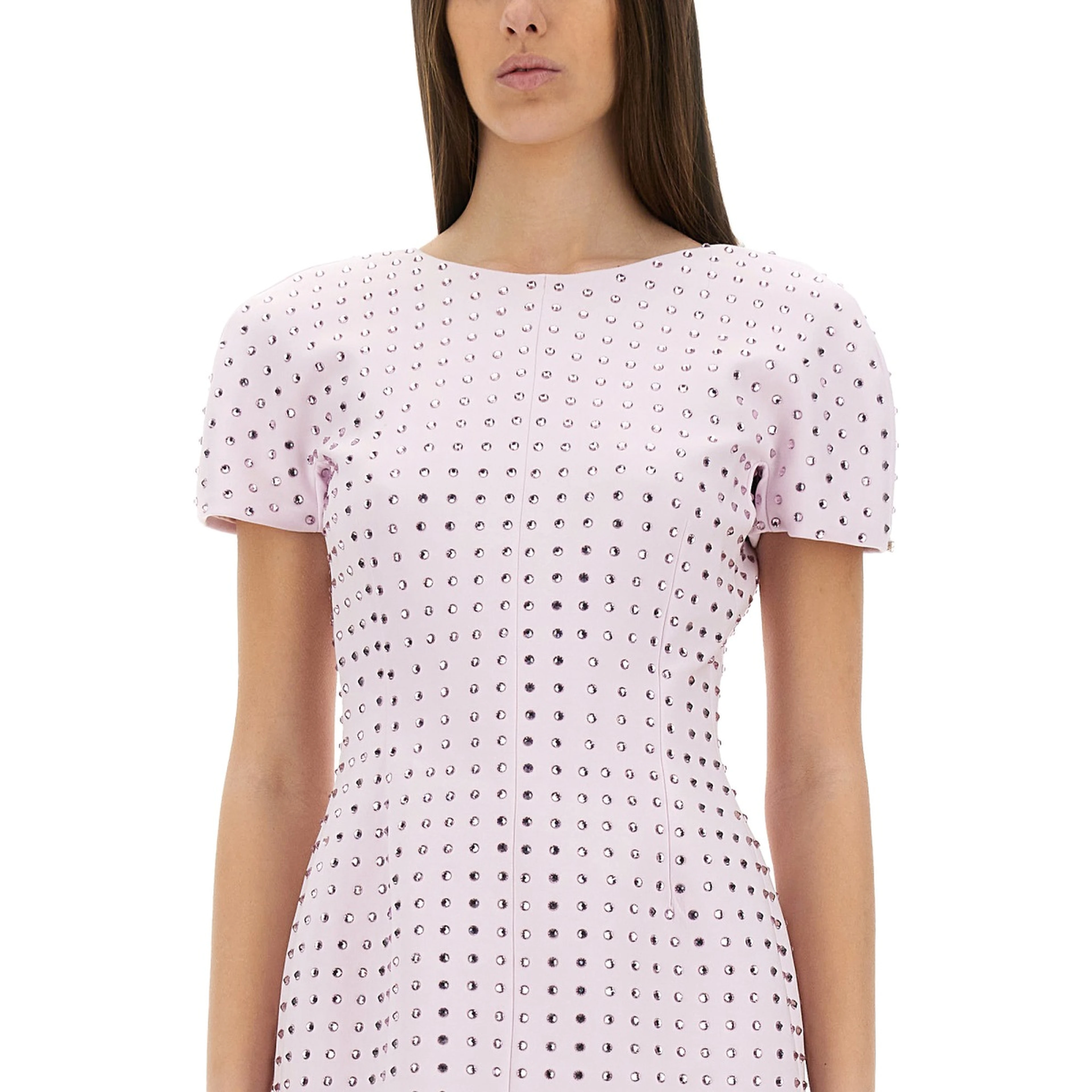 MINI DRESS WITH RHINESTONES