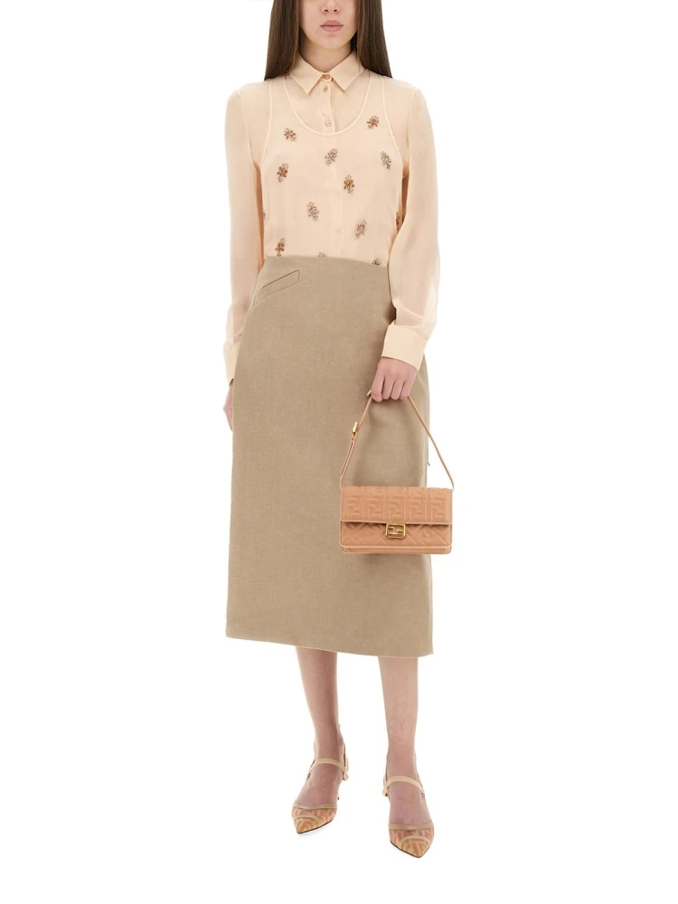 WAXED LINEN SKIRT alternative