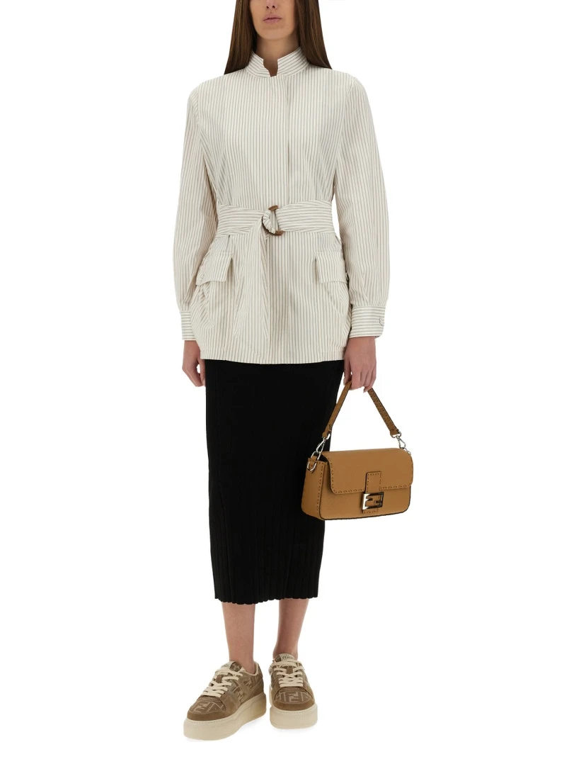 COTTON AND SILK BLOUSON
