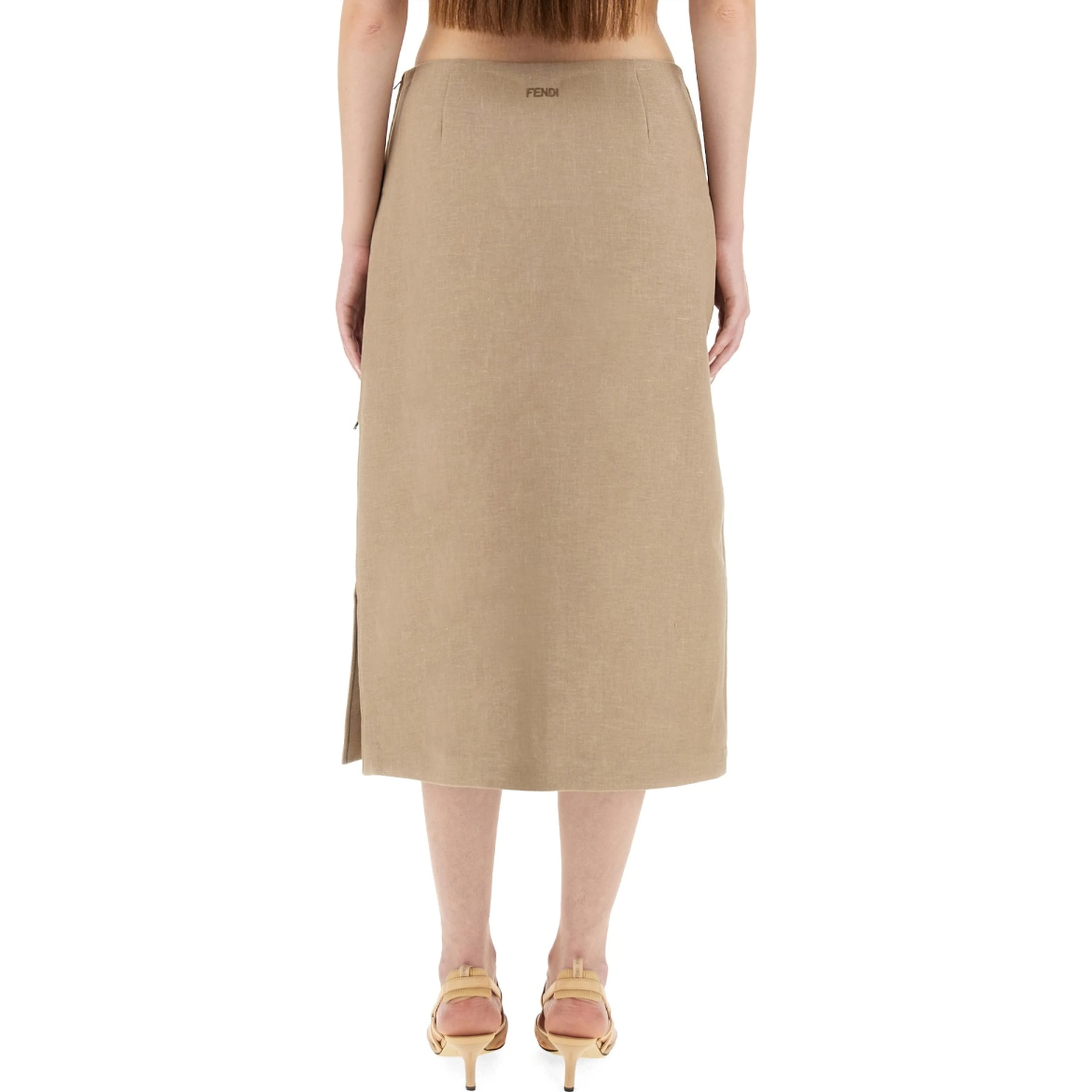 WAXED LINEN SKIRT