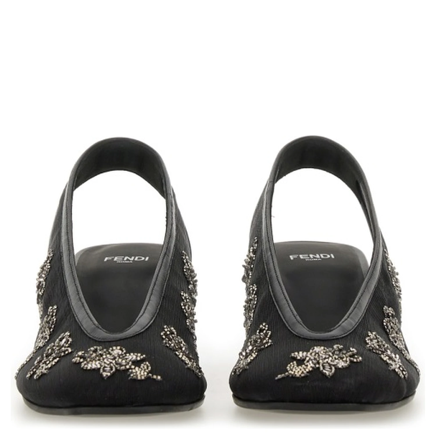 SLINGBACK WITH EMBROIDERY