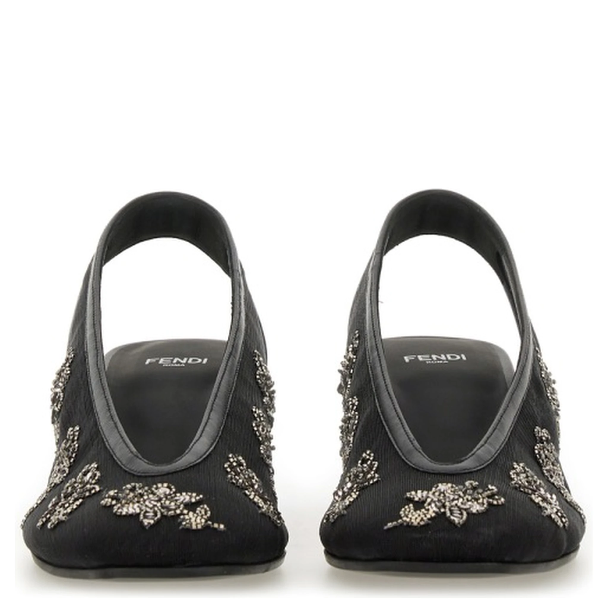 SLINGBACK WITH EMBROIDERY