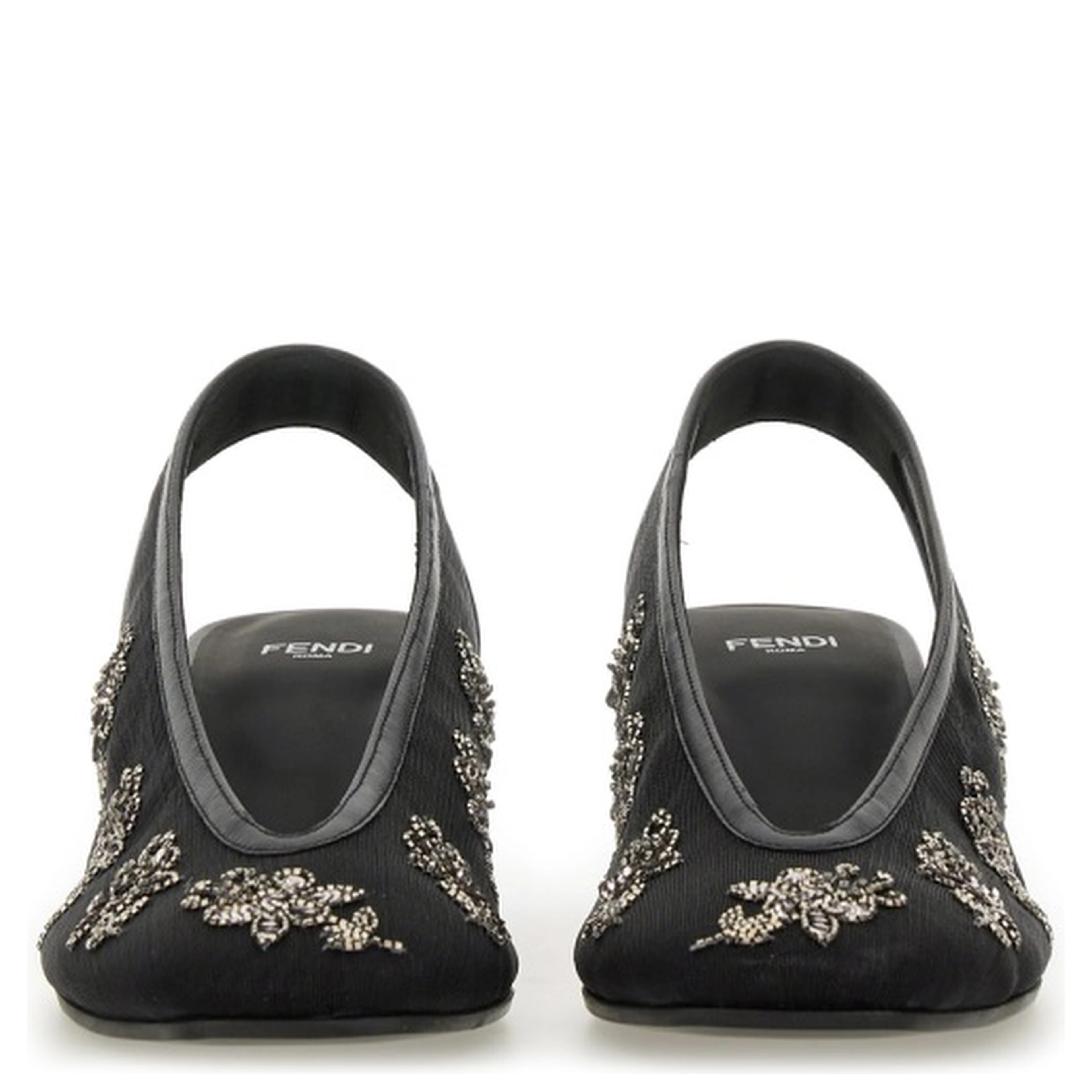 SLINGBACK WITH EMBROIDERY