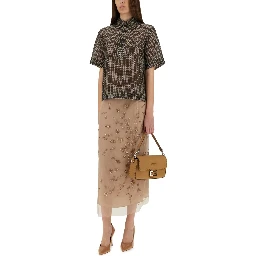 TULLE SKIRT WITH EMBROIDERY