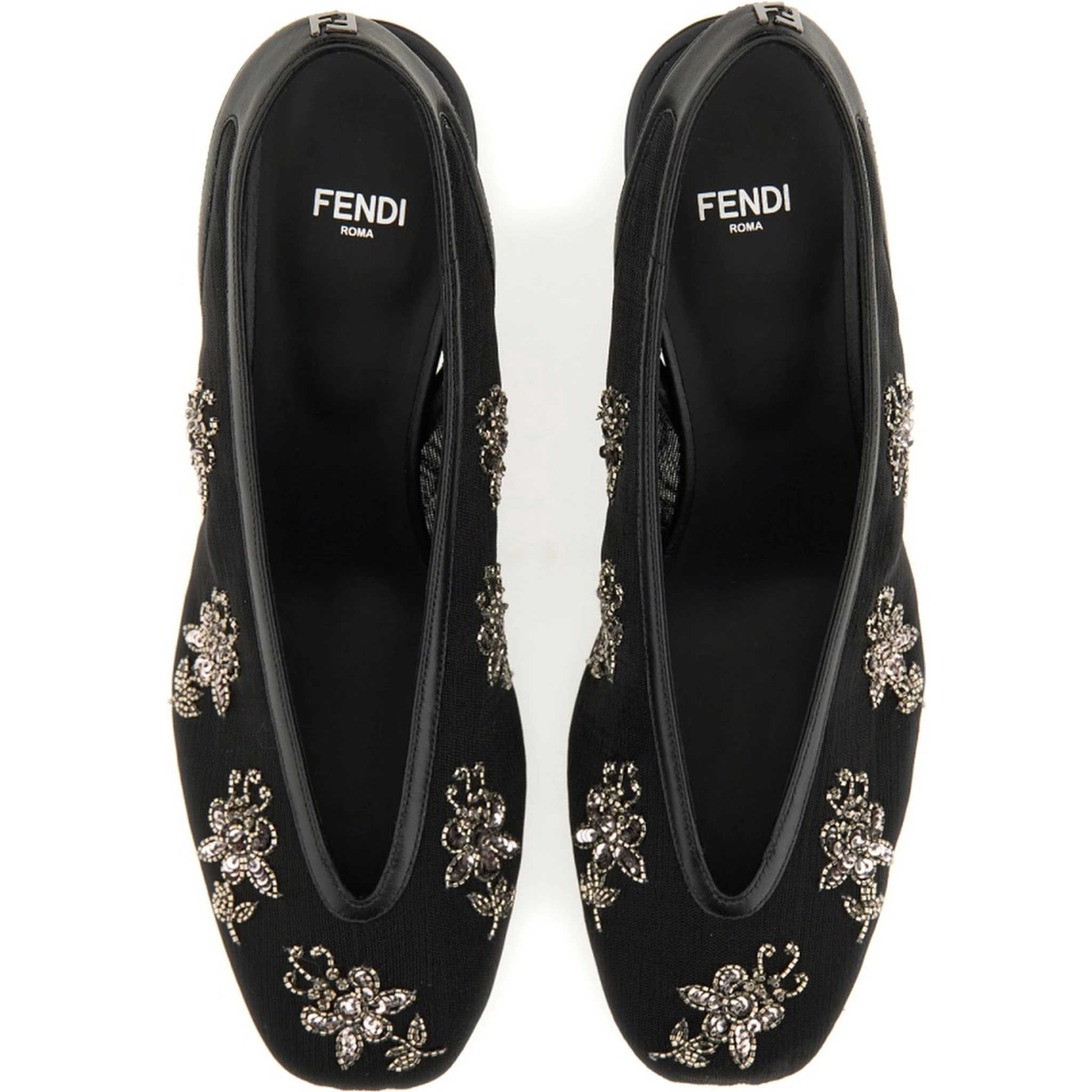 SLINGBACK WITH EMBROIDERY