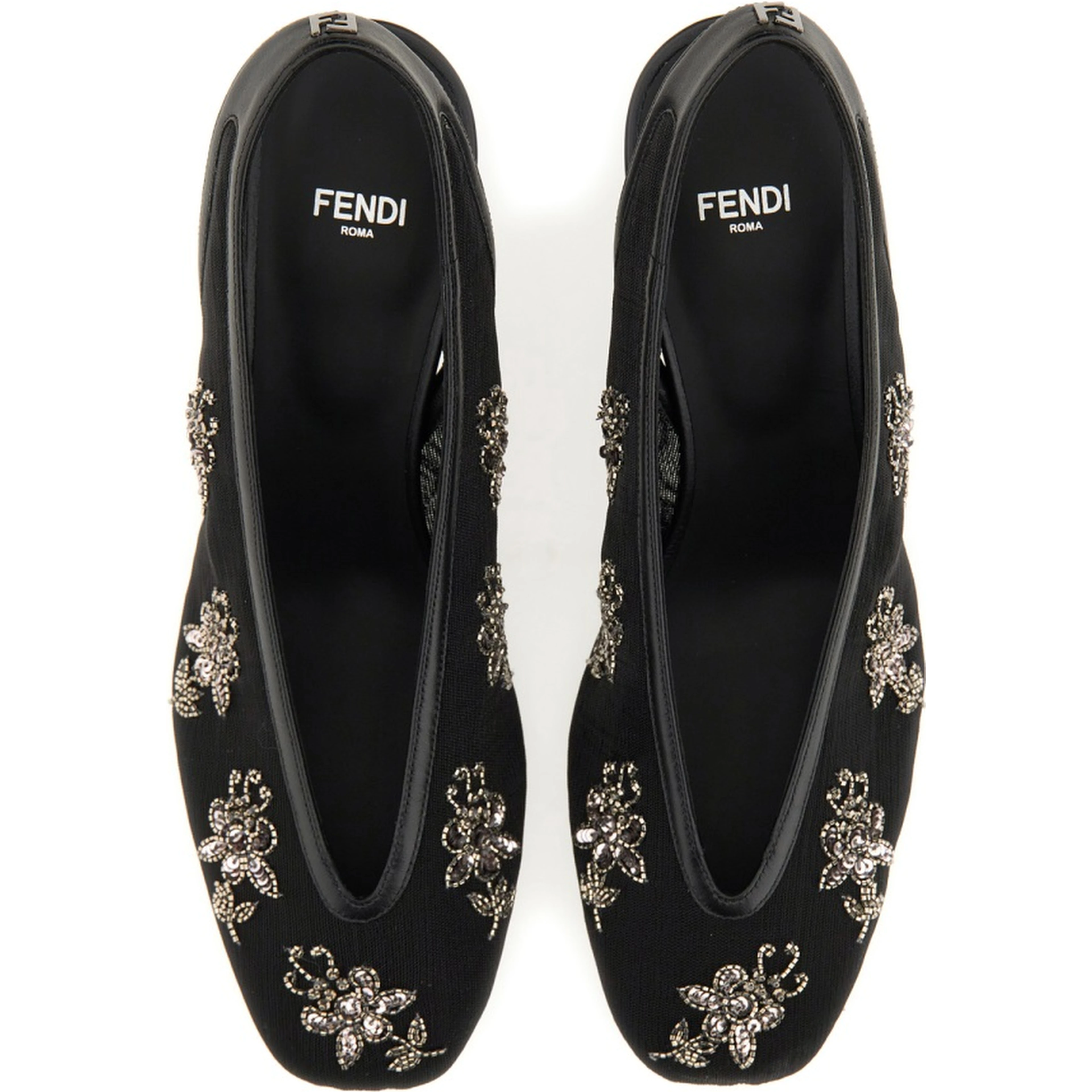 SLINGBACK WITH EMBROIDERY