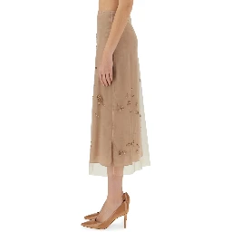 TULLE SKIRT WITH EMBROIDERY
