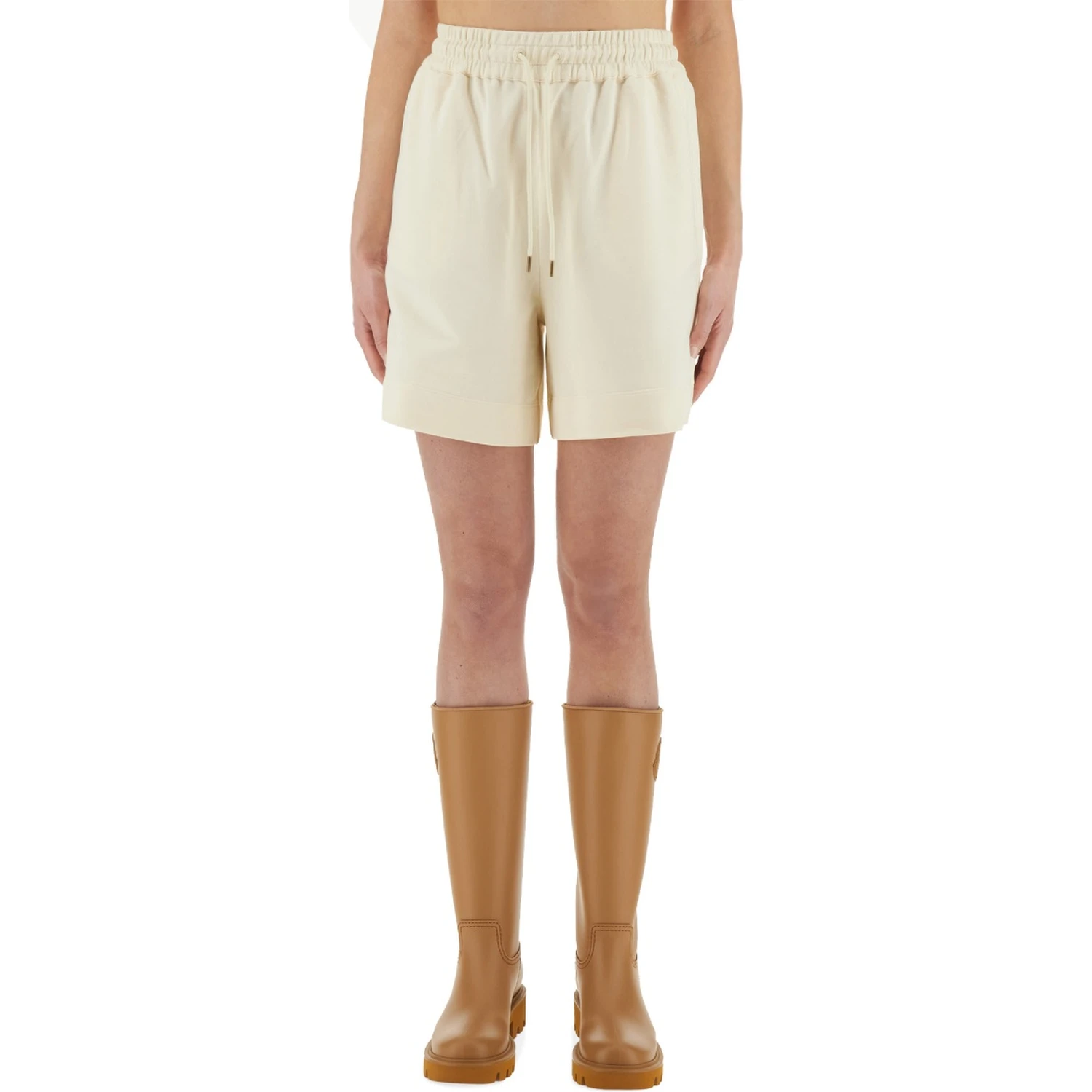 COTTON FLEECE SHORTS