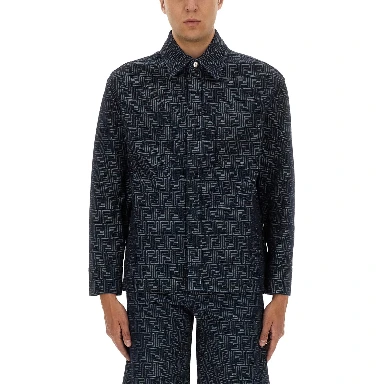 FF JACQUARD DENIM SHIRT